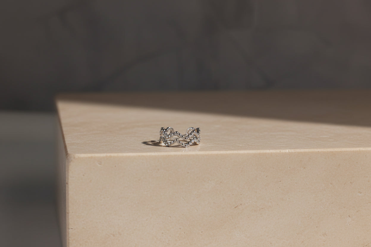 EARCUFF ZIGZAG EN ACERO INOXIDABLE