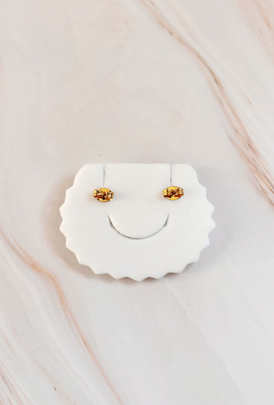 PENDIENTES CORAZÓN DORADO EN ACERO INOXIDABLE