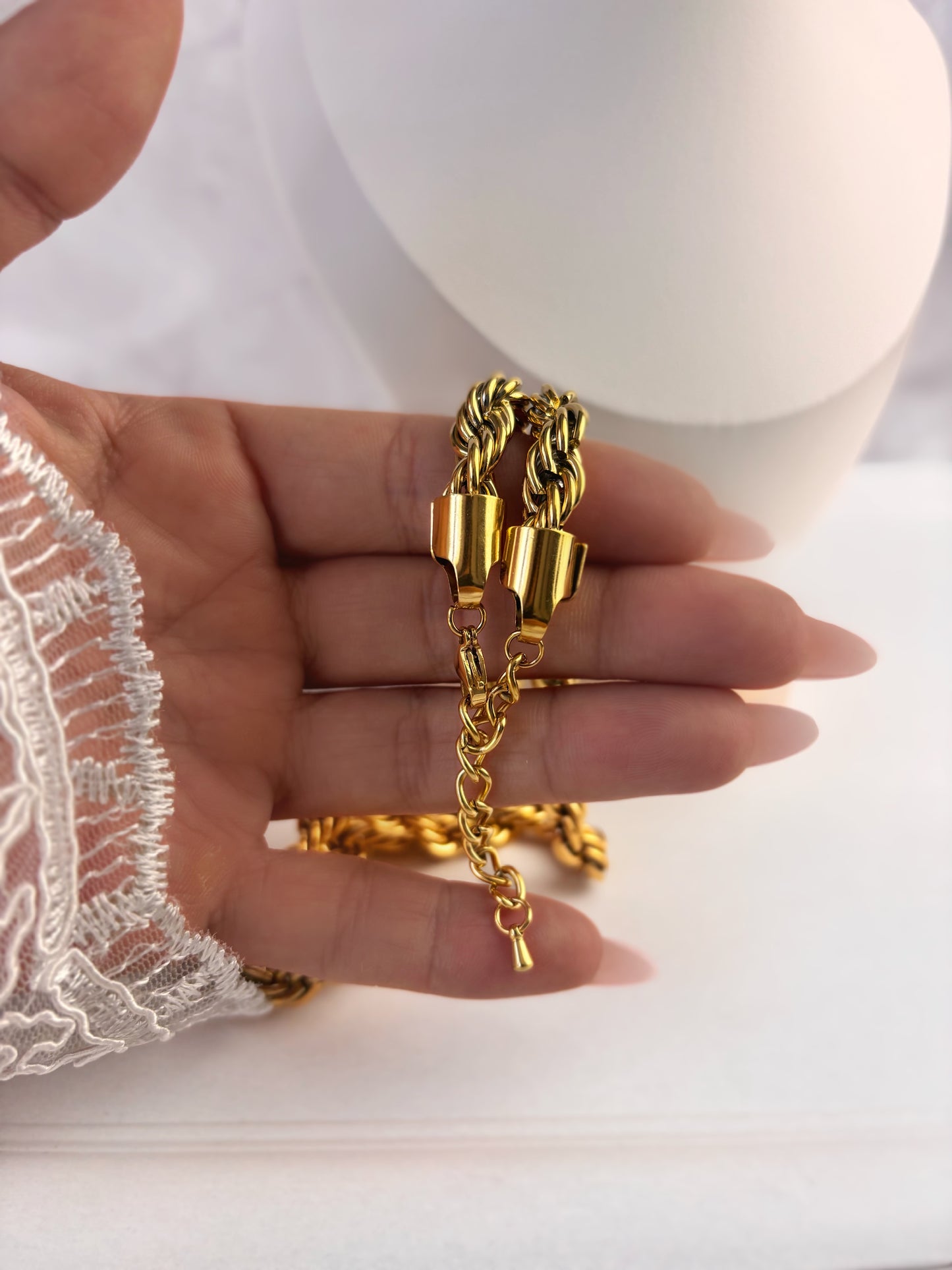 CORDÓN GRUESO | ÉTERNEL |BAÑADO EN ORO 18KT