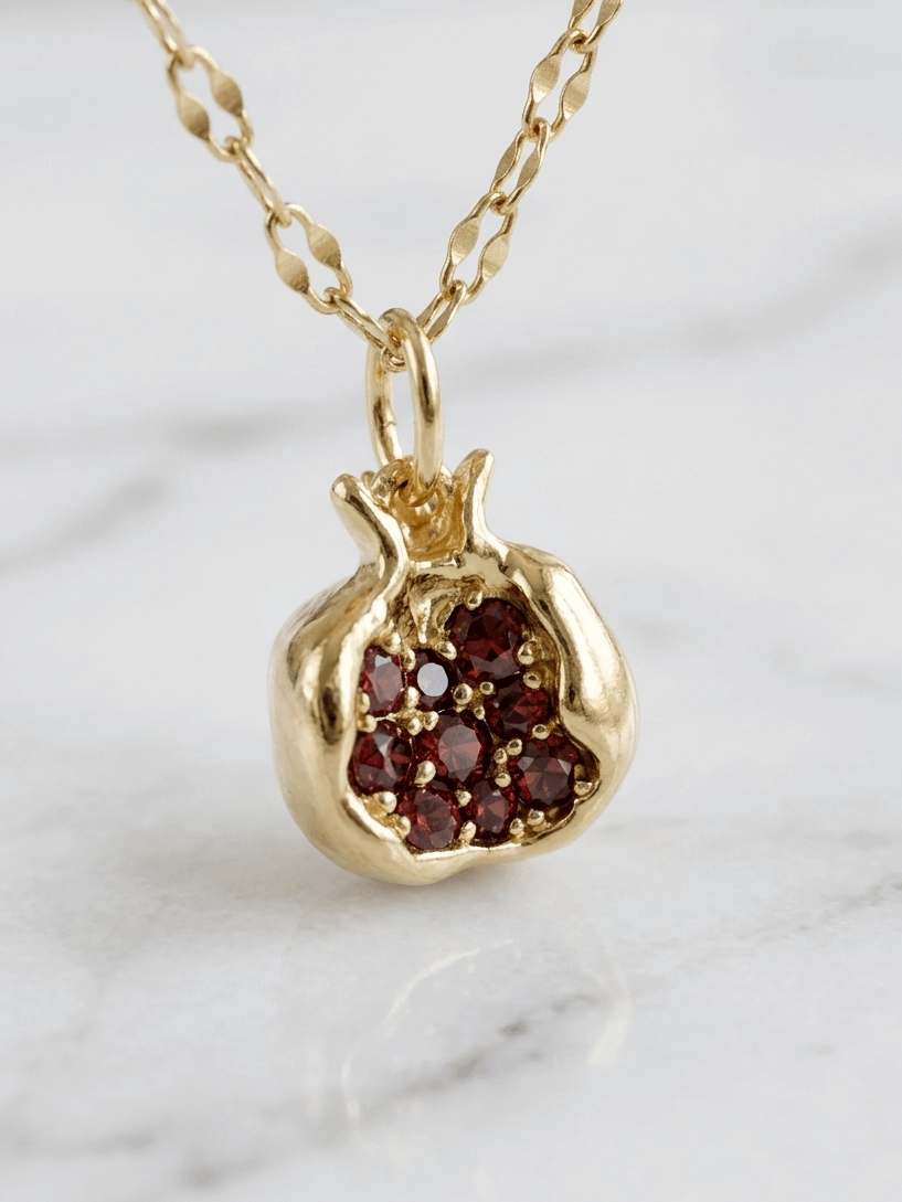 COLLAR - RUBIS SACRÉ baño de oro 18 KT