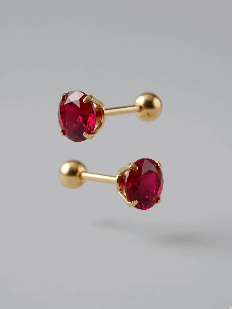 PENDIENTES - SCARLETT CRISTAL ACERO quirúrgico