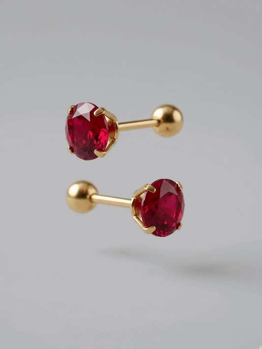 PENDIENTES - SCARLETT CRISTAL ACERO quirúrgico