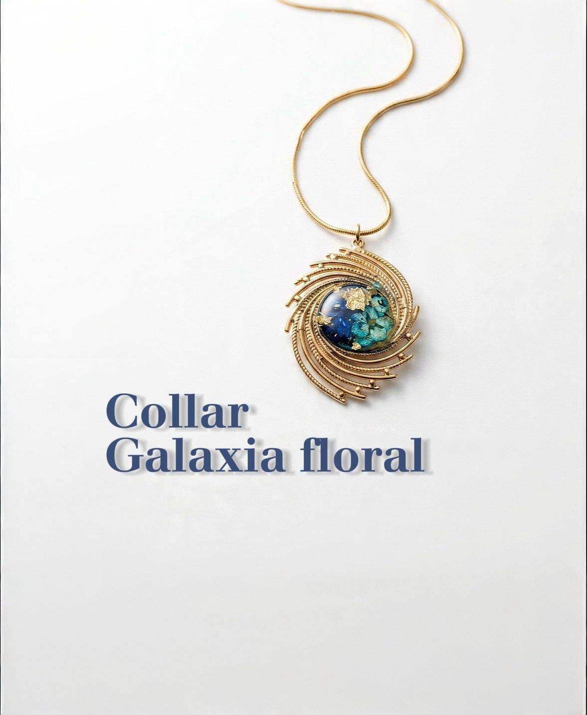 Collar galaxia floral 💙