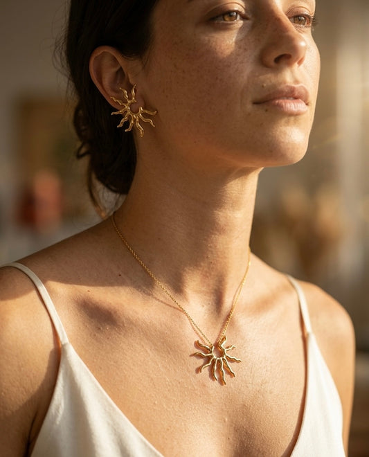 CONJUNTO| STELLA |COLLAR MÁS PENDIENTES