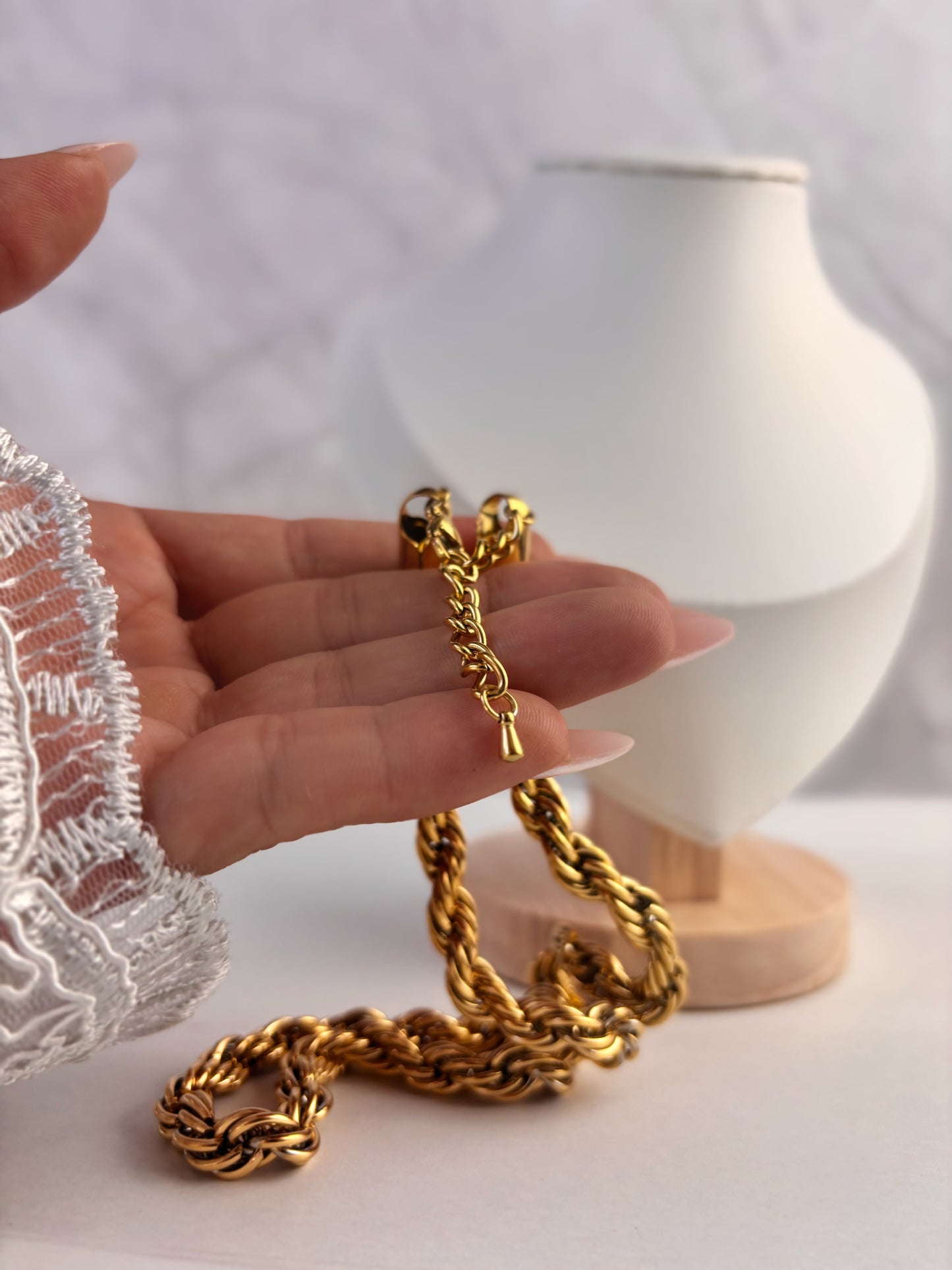 CORDÓN GRUESO | ÉTERNEL |BAÑADO EN ORO 18KT